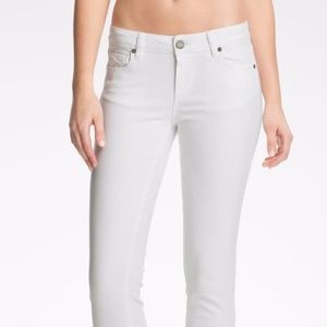 Paige Kylie Crop White Jeans